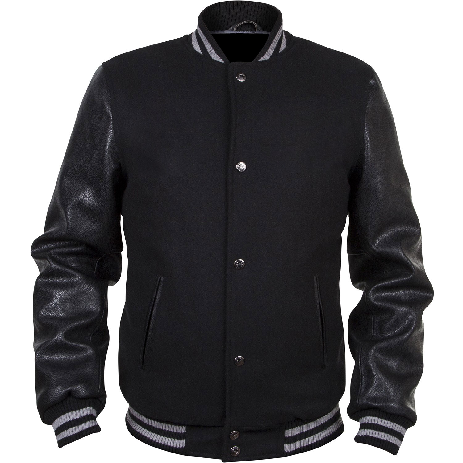 Men Varsity Leather Sleeves